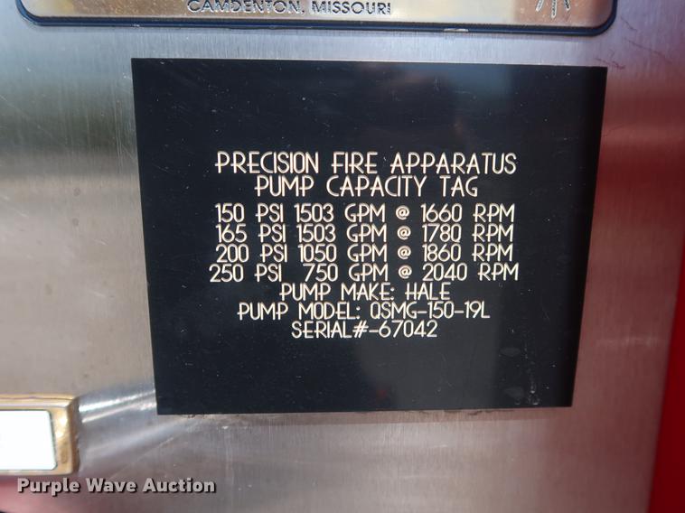 image for item DF3677 1995 Freightliner FL70 fire truck