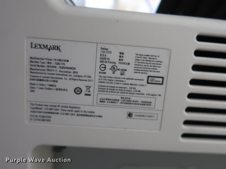 image for item DF3679 Lexmark XS748DE printer