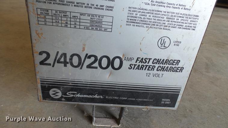 image for item DT9056 Schumacher SE-2001 battery charger
