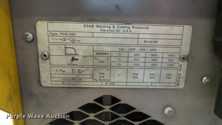 image for item DT9059 Esab PCM-500i plasma torch