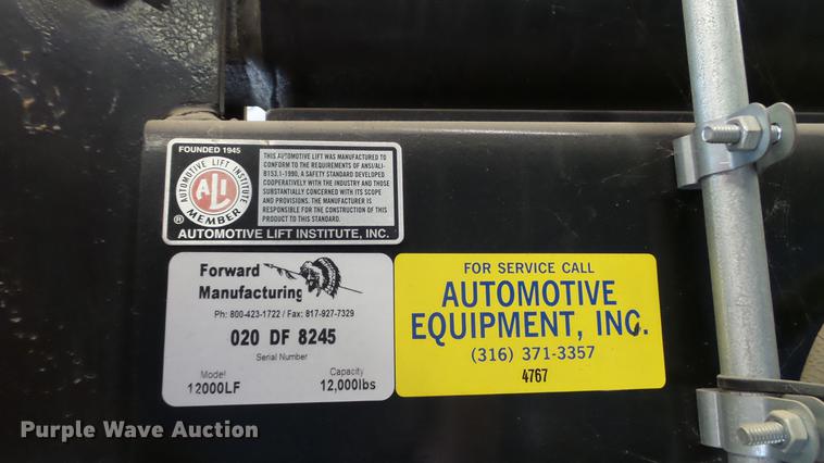 image for item DT9063 Forward 12000LF four post vehicle lift