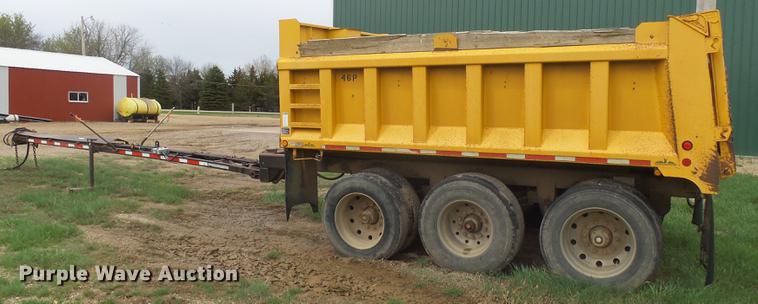 image for item DX9096 2005 Drake end dump pup trailer