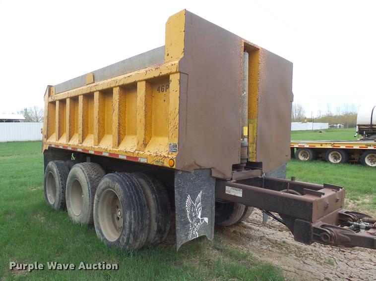 image for item DX9096 2005 Drake end dump pup trailer