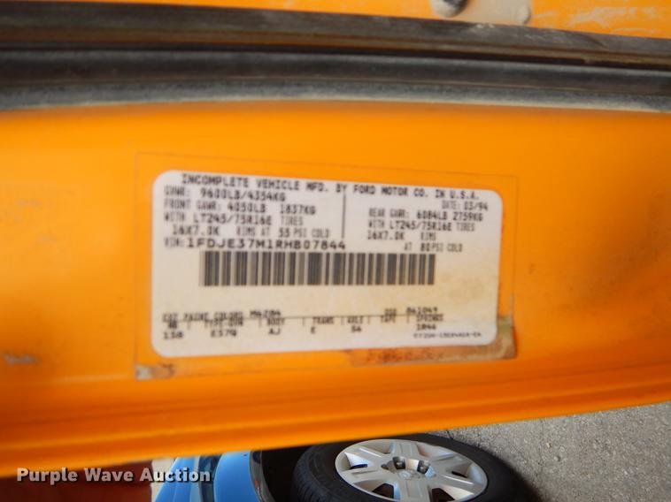 image for item EI9119 1994 Ford Econoline E350 school bus