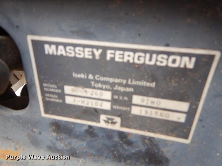 image for item EI9120 Massey Ferguson 1260 MFWD tractor