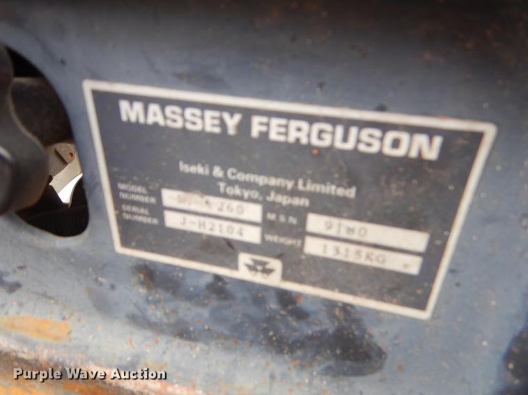 image for item EI9120 Massey Ferguson 1260 MFWD tractor