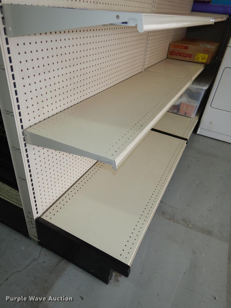 image for item EQ9868 (3) sections of gondola shelving