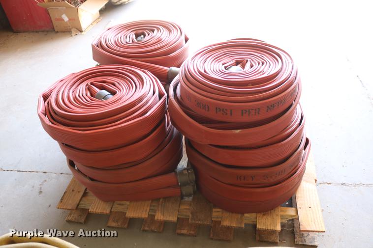 image for item EW9190 (20) 50'L x 1 3/4" diameter rubber fire hoses