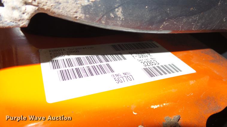 image for item EX9226 Kubota F3060 ZTR lawn mower