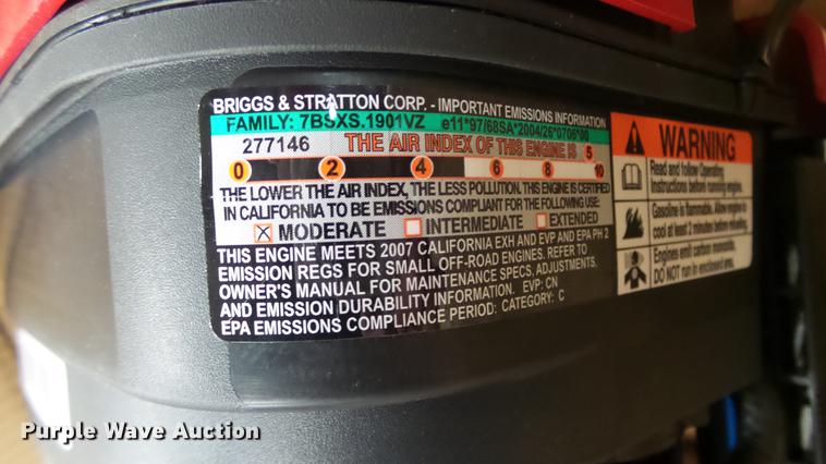 image for item EX9233 (7) Briggs & Stratton 190cc gas engine