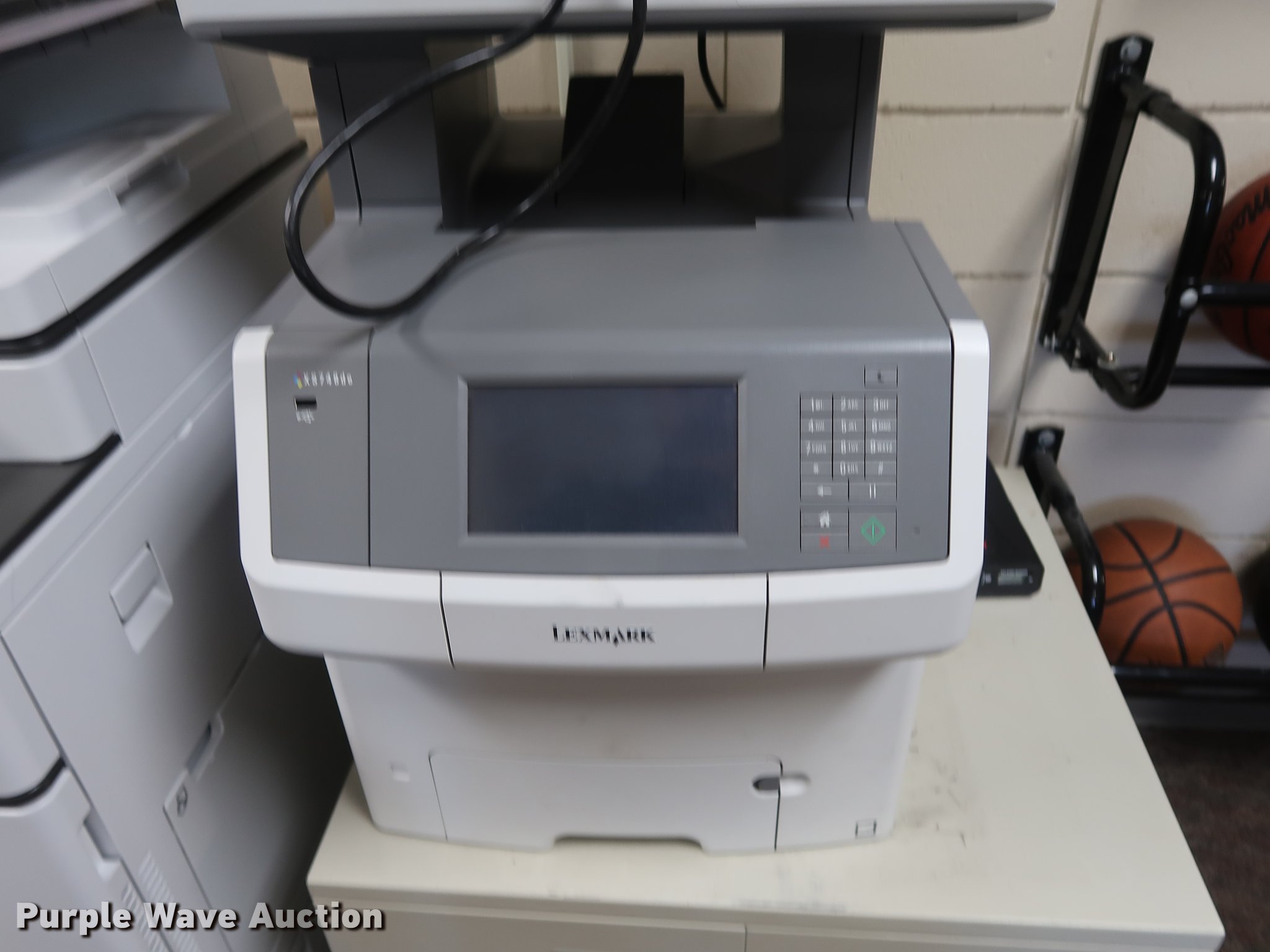 Lexmark XS748DE printer in Nevada, MO Item DF3679 sold Purple Wave