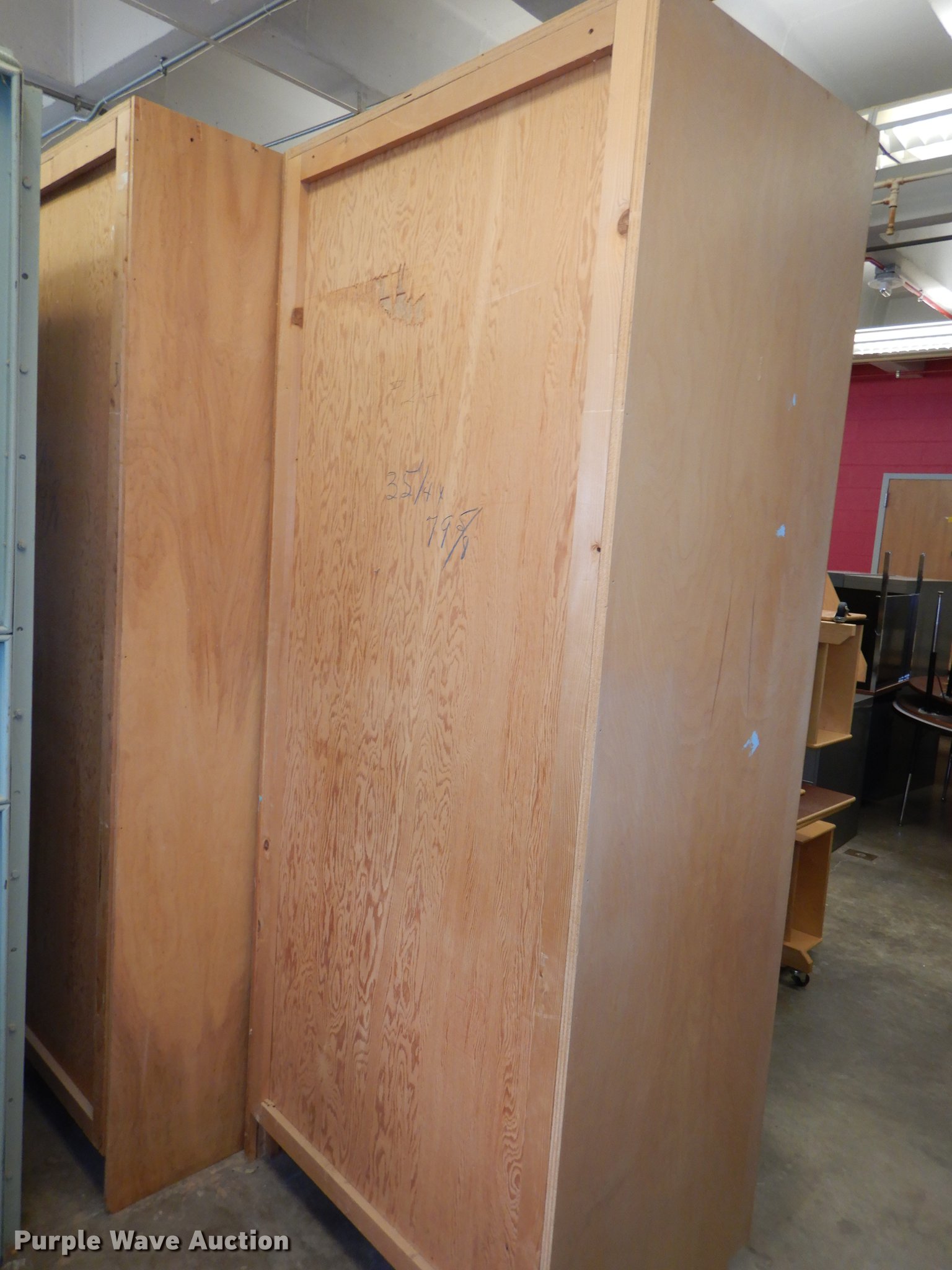 (3) wood storage in Kansas City, KS Item EQ9888 sold