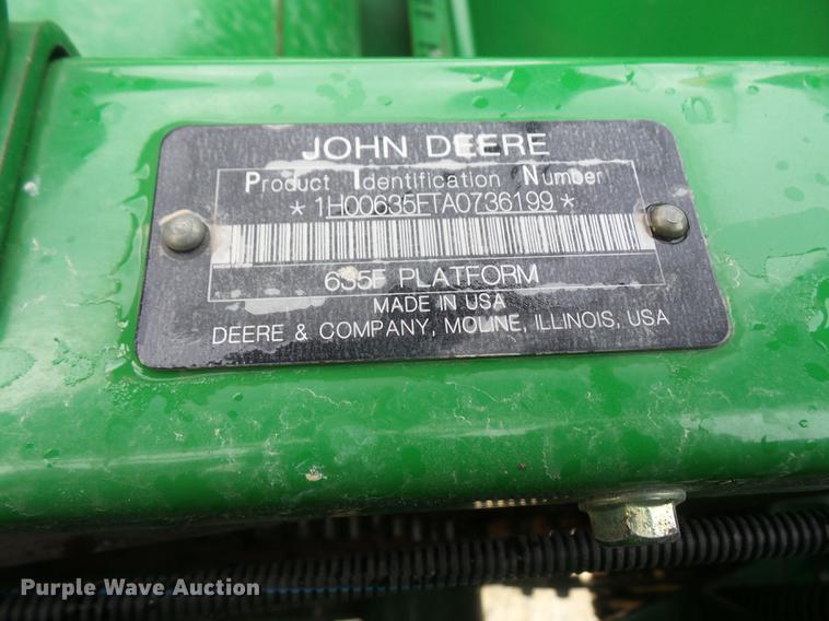 image for item DB6044 2010 John Deere 635F Hydraflex head