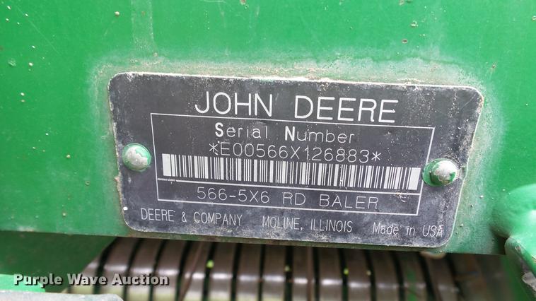 image for item DC4204 1998 John Deere 566 round baler
