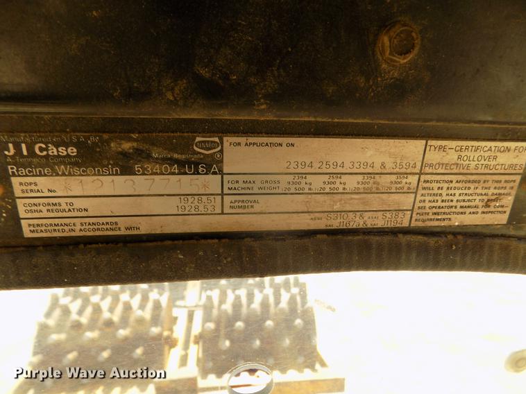 image for item DD2762 1987 Case IH 3594 MFWD tractor