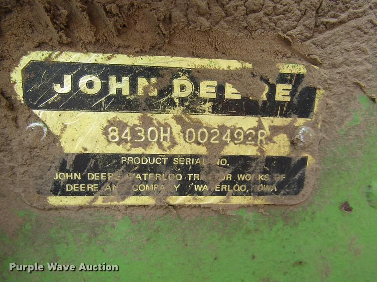 image for item DE6794 1976 John Deere 8430 4WD tractor