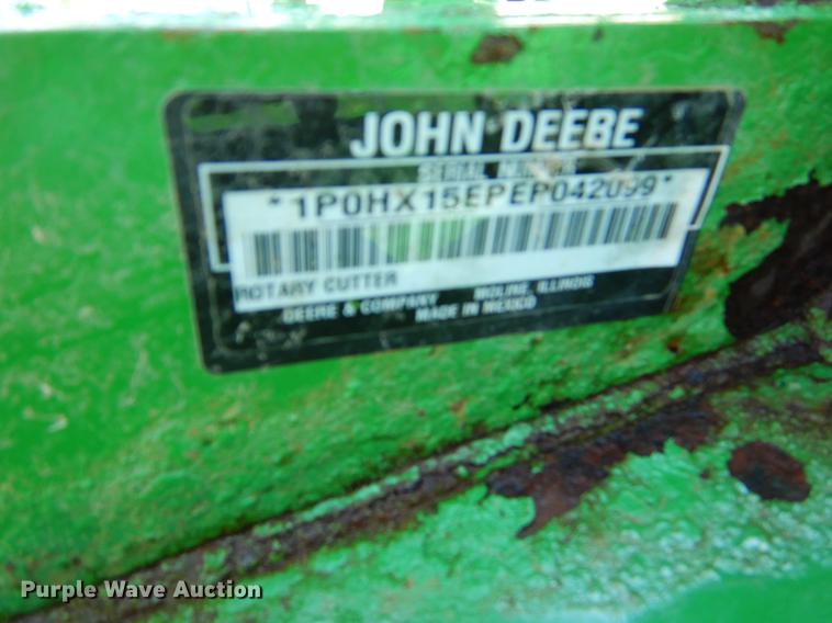 image for item EI9093 John Deere HX15 batwing rotary mower