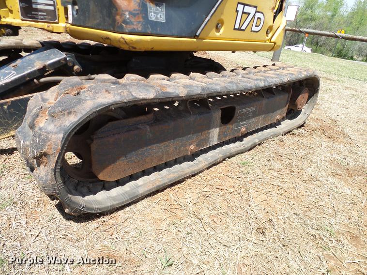 image for item DD1264 2012 John Deere 17D mini excavator