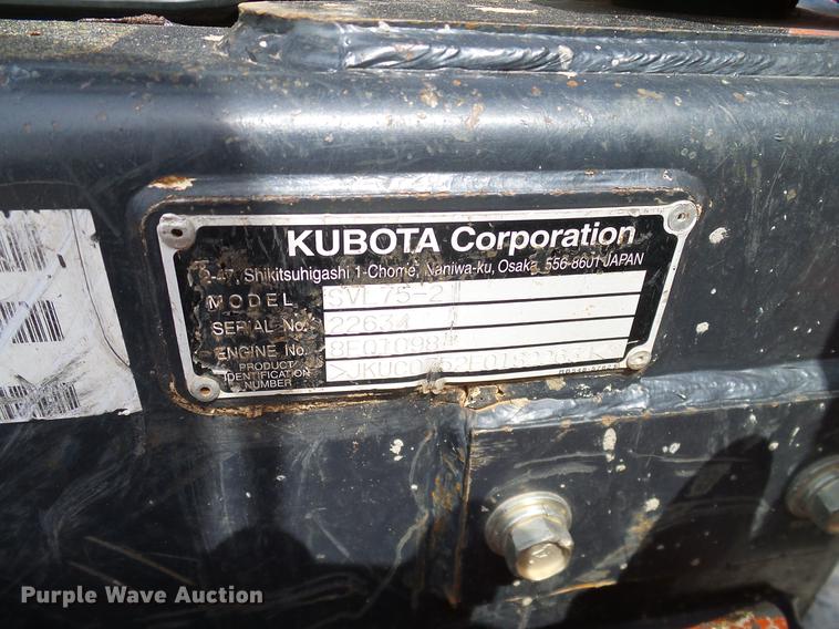 image for item DD1266 2014 Kubota SVL75-2 skid steer