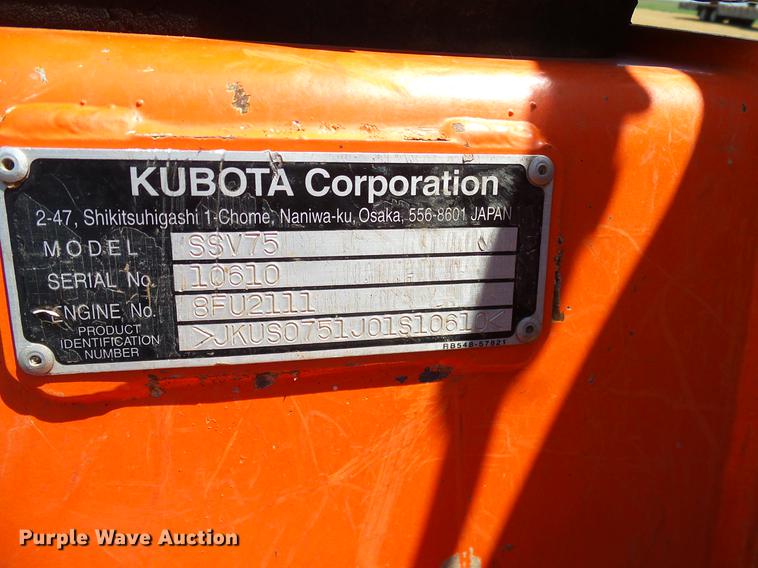 image for item DD1289 2016 Kubota SSV75 skid steer