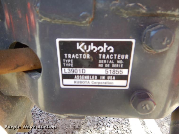 image for item EI9016 2016 Kubota L3901 MFWD tractor