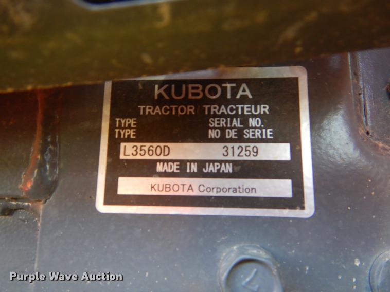 image for item EI9030 2015 Kubota L3560 HST tractor