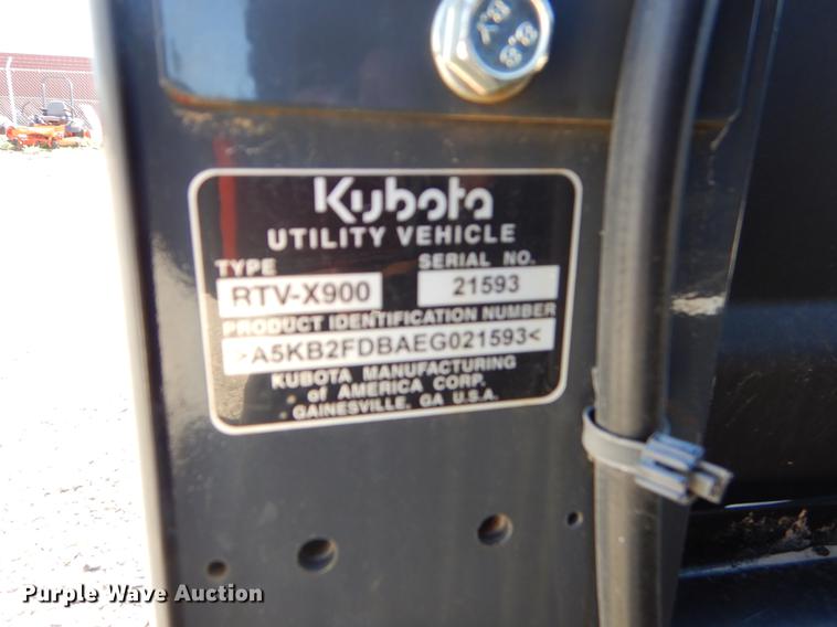 image for item EI9069 2014 Kubota X900 utility vehicle