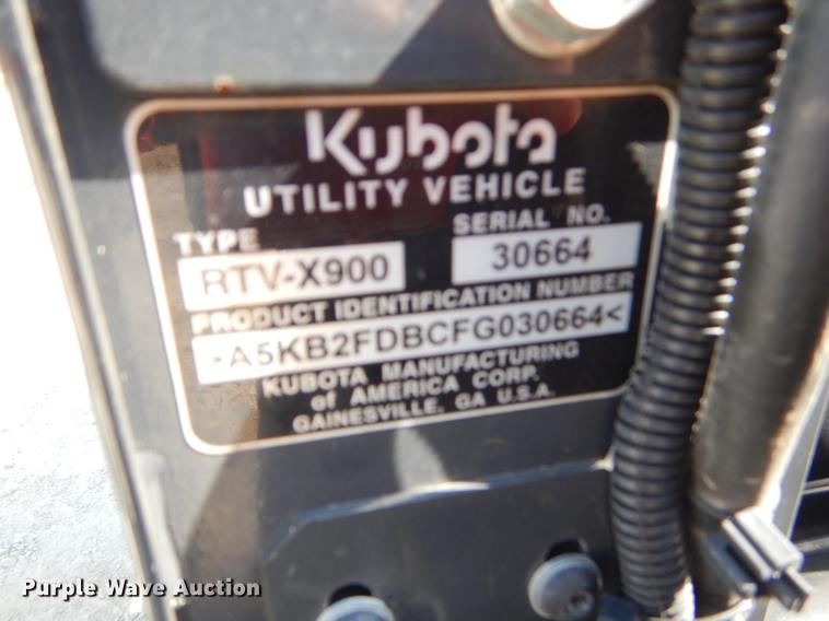 image for item EI9071 2015 Kubota X900 utility vehicle