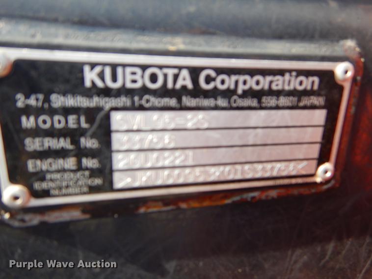image for item EI9075 2017 Kubota SVL95-2S skid steer