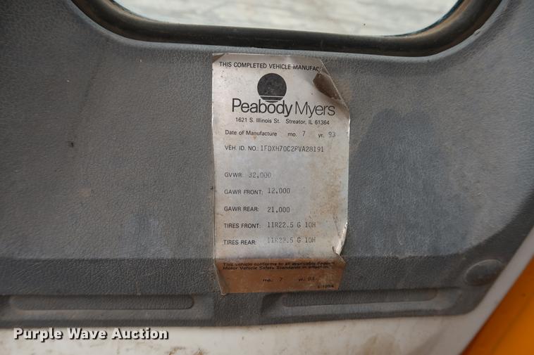 image for item AT9246 1993 Ford CF7000 street sweeper truck