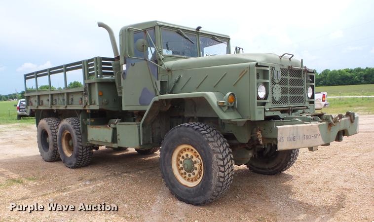 image for item BI9538 1985 Am General flatbed truck