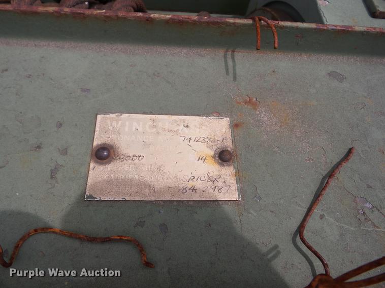 image for item BI9538 1985 Am General flatbed truck