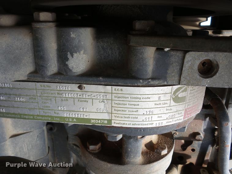 image for item BI9538 1985 Am General flatbed truck