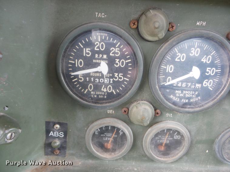 image for item BI9538 1985 Am General flatbed truck