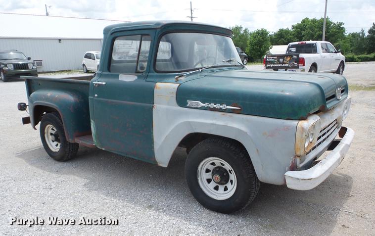 image for item BI9539 1960 Ford F100 pickup truck
