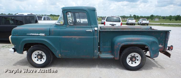 image for item BI9539 1960 Ford F100 pickup truck