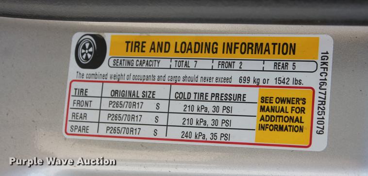 image for item DB5183 2007 GMC Yukon XL SUV