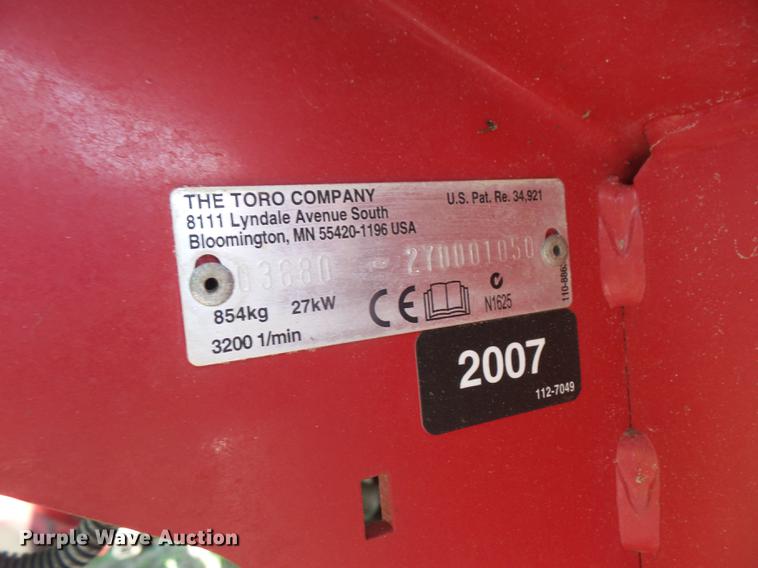 image for item DB6065 2007 Toro Reelmaster 5510 reel mower