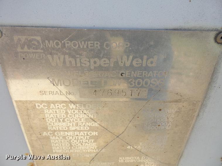 image for item DB6068 MQ Whisperweld welder/generator