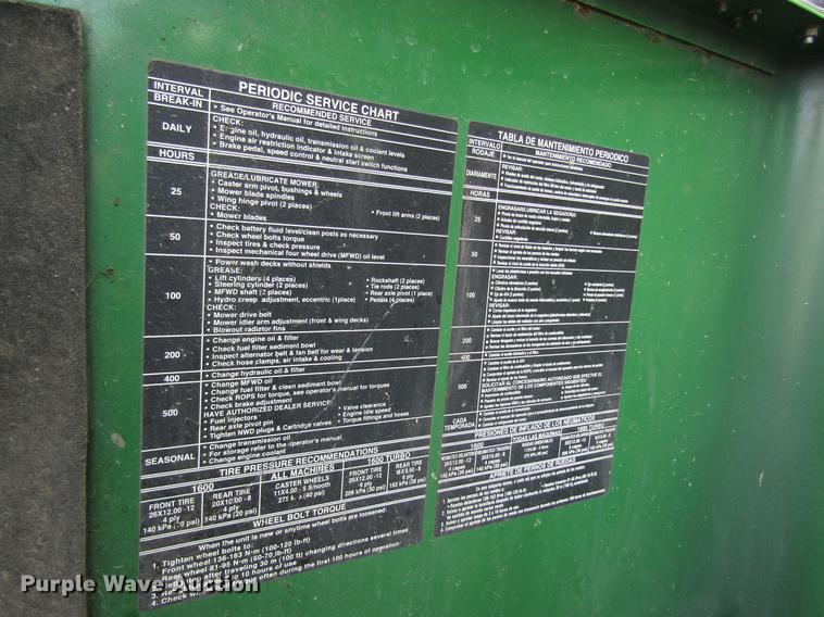 image for item DD8446 John Deere 1600 lawn mower