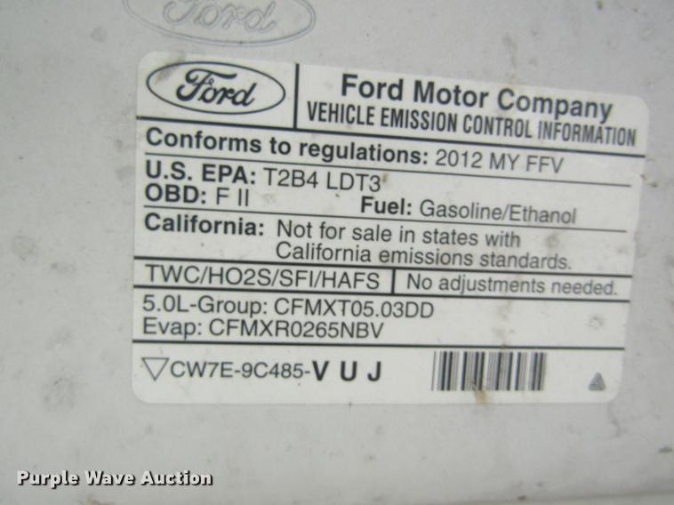 image for item DD8451 2012 Ford F150 SuperCab pickup truck