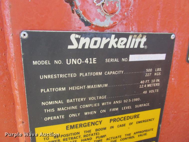 image for item DD8466 Snorkelift UNO41E boom lift