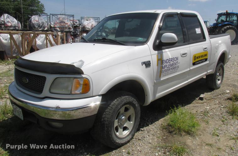 image for item DD8469 2001 Ford F150 SuperCrew pickup truck