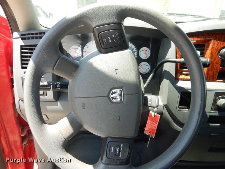 image for item DE1704 2006 Dodge Ram 2500 Quad Cab utility bed pickup truck