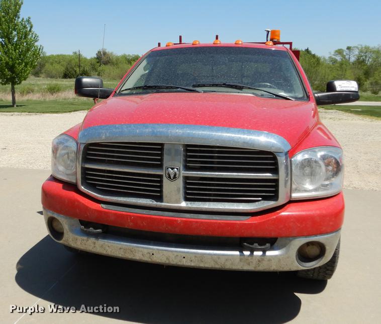 image for item DE1706 2009 Dodge Ram 2500 Quad Cab utility bed pickup truck