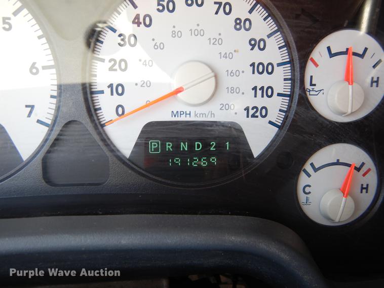 image for item DE1706 2009 Dodge Ram 2500 Quad Cab utility bed pickup truck