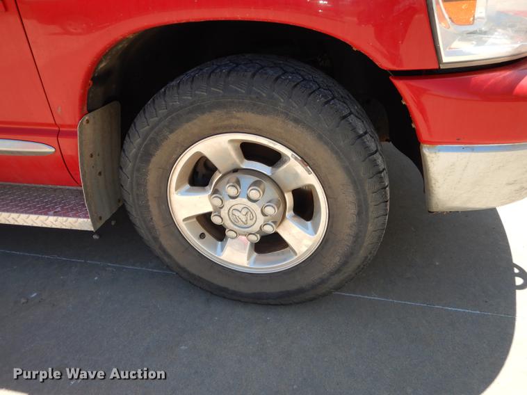 image for item DE1706 2009 Dodge Ram 2500 Quad Cab utility bed pickup truck