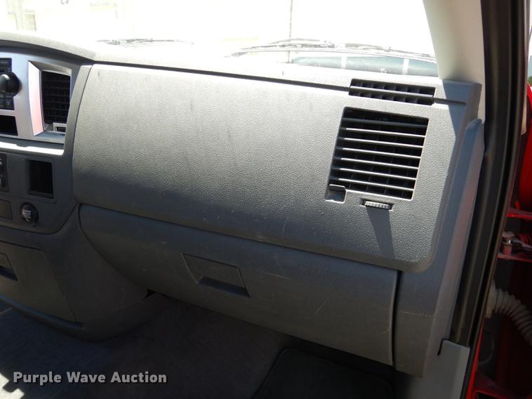 image for item DE1706 2009 Dodge Ram 2500 Quad Cab utility bed pickup truck