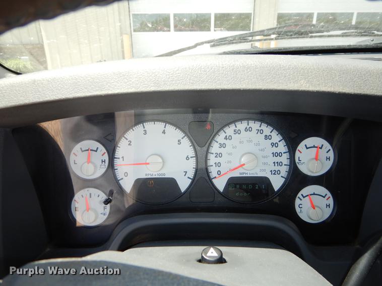 image for item DE1707 2009 Dodge Ram 2500 Quad Cab utility bed pickup truck