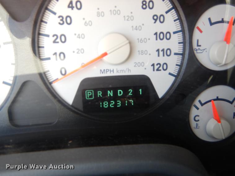 image for item DE1707 2009 Dodge Ram 2500 Quad Cab utility bed pickup truck